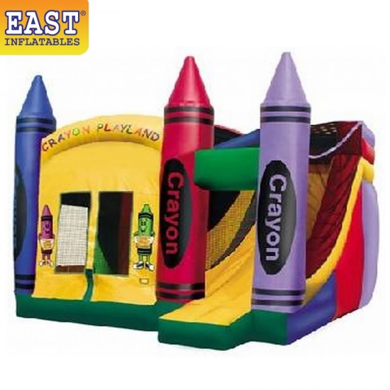Inflatable Crayon Playland Combo Inflatable Crayon Playland Combo