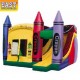Inflatable Crayon Playland Combo Inflatable Crayon Playland Combo