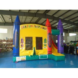Inflatable Crayon Playland Combo Inflatable Crayon Playland Combo