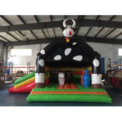 Cow Inflatable Jumping Castle With Slide