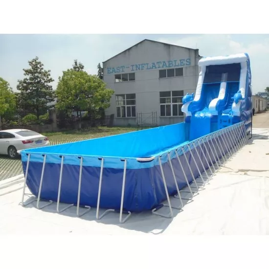 Steel Inflatable Pool Metal Frame Pool, Metal Frame Pool Price - Inflatable Water Park | East ...