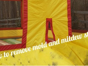 How to remove mildew spot from an inflatable?